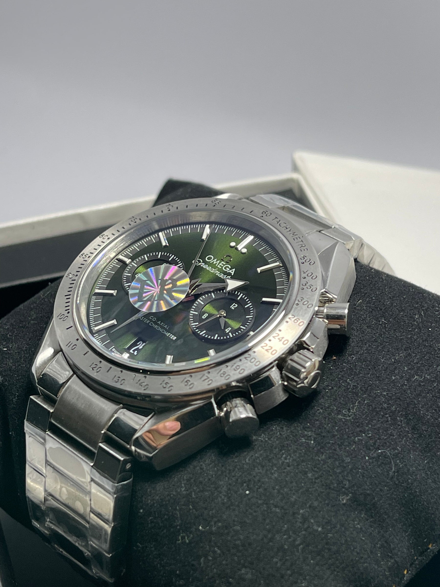 OMEGA Speed Master Choronograph Green Dial